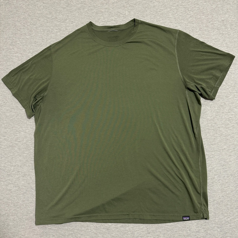 Patagonia Capilene Cool Trail Shirt 24495 Active Tee Olive Green Mens XXL